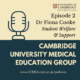 CUMEG podcast Episode 2 - Dr Fiona Cooke - Student Welfare and Support