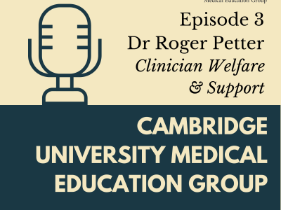 CUMEG podcast Episode 3 - Dr Roger Peter - Clinician Welfare and Support