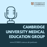 Cumeg podcast art - blue